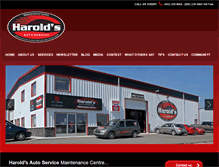 Tablet Screenshot of haroldsautoservice.com